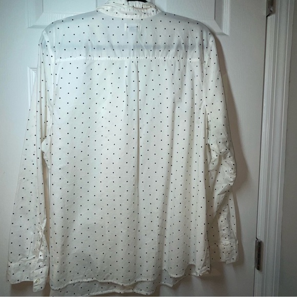Old Navy button down black polka dot shirt, XXL - Picture 3 of 8